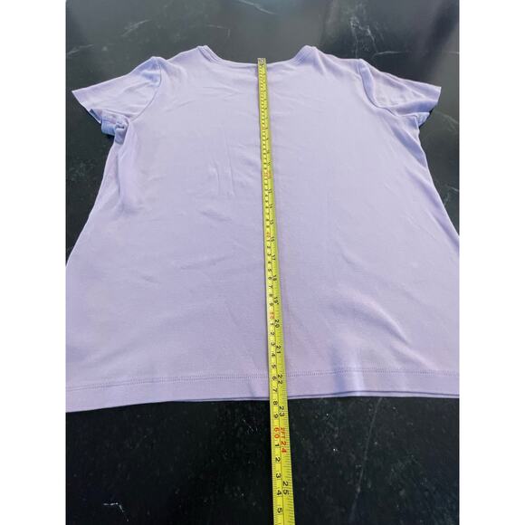 Eddie Bauer  lavender purple 100% Cotton  tagless Tee LG - Picture 5 of 5